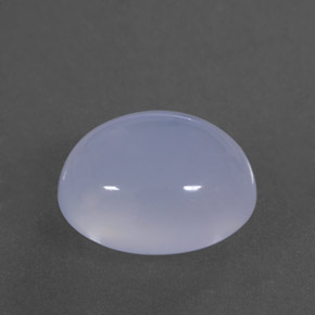 4,08 ctw natürlicher blauer Chalcedon, Transparent, Transparent / Lichtdurchlässig