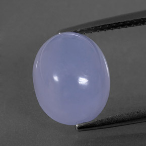 4,99 ctw natürlicher blauer Chalcedon, Transparent, Transparent / Lichtdurchlässig