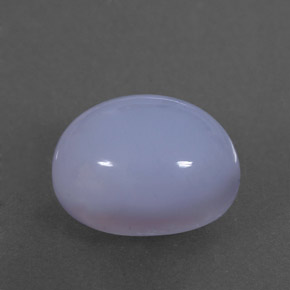 4,91 ctw natürlicher blauer Chalcedon, Transparent, Transparent / Lichtdurchlässig
