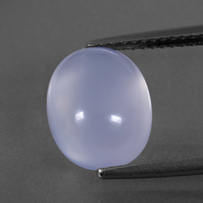 4,37 ctw natürlicher blauer Chalcedon, Transparent, Transparent / Lichtdurchlässig