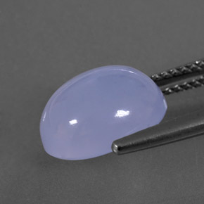 4,34 ctw natürlicher blauer Chalcedon, Transparent, Transparent / Lichtdurchlässig