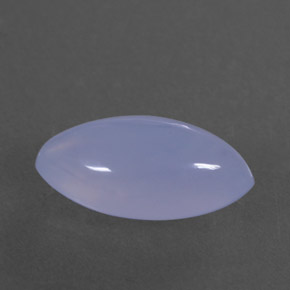 3,04 ctw natürlicher blauer Chalcedon, Transparent, Transparent / Lichtdurchlässig