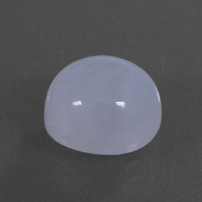 3,23 ctw natürlicher blauer Chalcedon, Oval Schliff, Lichtdurchlässig