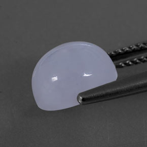 3,23 ctw natürlicher blauer Chalcedon, Oval Schliff, Lichtdurchlässig