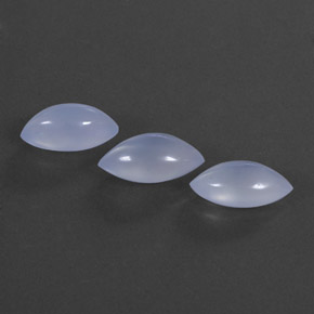  ct natürliche blauer Chalcedon-Edelsteine, Transparent, Transparent / Lichtdurchlässig