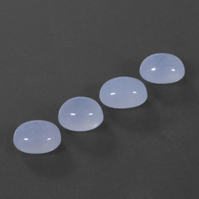  ct natürliche blauer Chalcedon-Edelsteine, Transparent, Transparent / Lichtdurchlässig
