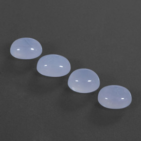  ct natürliche blauer Chalcedon-Edelsteine, Transparent, Transparent / Lichtdurchlässig