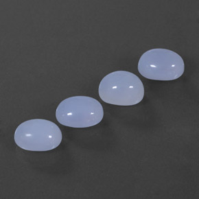  ct natürliche blauer Chalcedon-Edelsteine, Oval Schliff, Lichtdurchlässig
