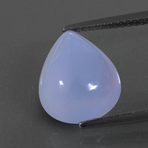 4,83 ctw natürlicher blauer Chalcedon, Transparent, Transparent / Lichtdurchlässig