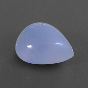 4,83 ctw natürlicher blauer Chalcedon, Transparent, Transparent / Lichtdurchlässig