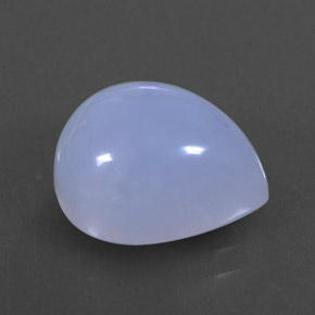 5,47 ctw natürlicher blauer Chalcedon, Transparent, Transparent / Lichtdurchlässig