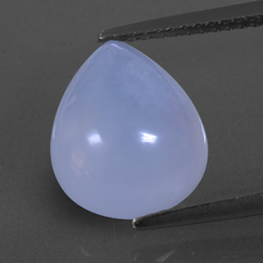 4,63 ctw natürlicher blauer Chalcedon, Transparent, Transparent / Lichtdurchlässig