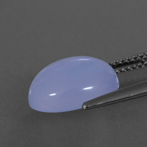 4,71 ctw natürlicher blauer Chalcedon, Transparent, Transparent / Lichtdurchlässig
