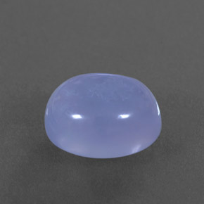 4,58 ctw natürlicher blauer Chalcedon, Transparent, Transparent / Lichtdurchlässig