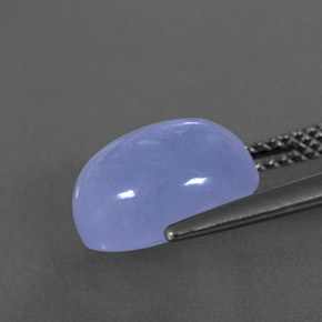 4,58 ctw natürlicher blauer Chalcedon, Transparent, Transparent / Lichtdurchlässig