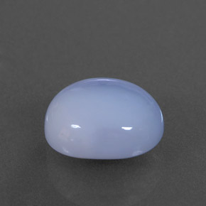 3,97 ctw natürlicher blauer Chalcedon, Oval Schliff, Lichtdurchlässig