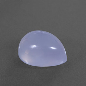 4,10 ctw natürlicher blauer Chalcedon, Transparent, Transparent / Lichtdurchlässig