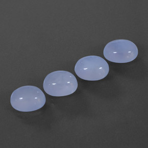  ct natürliche blauer Chalcedon-Edelsteine, Transparent, Transparent / Lichtdurchlässig