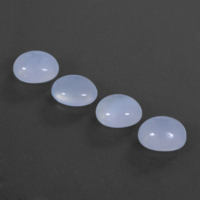  ct natürliche blauer Chalcedon-Edelsteine, Transparent, Transparent / Lichtdurchlässig