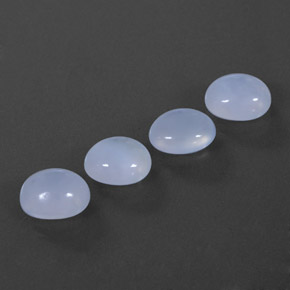  ct natürliche blauer Chalcedon-Edelsteine, Transparent, Transparent / Lichtdurchlässig