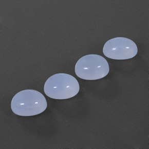  ct natürliche blauer Chalcedon-Edelsteine, Transparent, Transparent / Lichtdurchlässig