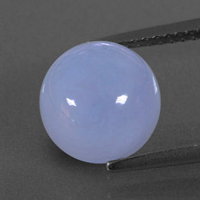 3,78 ctw natürlicher blauer Chalcedon, Transparent, Transparent / Lichtdurchlässig