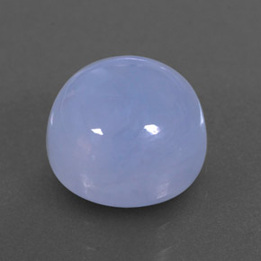 3,78 ctw natürlicher blauer Chalcedon, Transparent, Transparent / Lichtdurchlässig