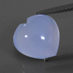 3,01 ctw natürlicher blauer Chalcedon, Transparent, Transparent / Lichtdurchlässig