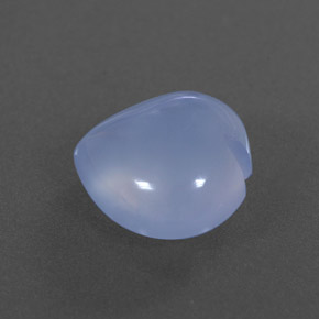 4,10 ctw natürlicher blauer Chalcedon, Transparent, Transparent / Lichtdurchlässig