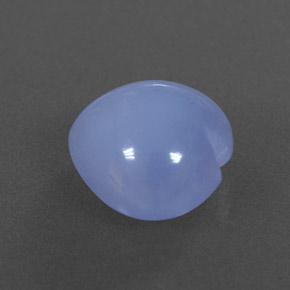 4,67 ctw natürlicher blauer Chalcedon, Transparent, Transparent / Lichtdurchlässig