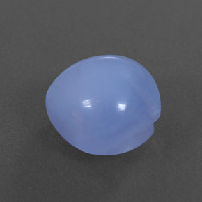 5,58 ctw natürlicher blauer Chalcedon, Transparent, Transparent / Lichtdurchlässig