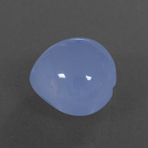 5,75 ctw natürlicher blauer Chalcedon, Transparent, Transparent / Lichtdurchlässig