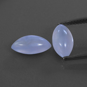  ct natürliche blauer Chalcedon-Edelsteine, Transparent, Transparent / Lichtdurchlässig