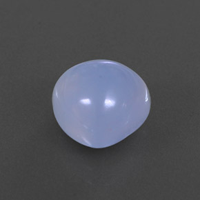 4,27 ctw natürlicher blauer Chalcedon, Transparent, Transparent / Lichtdurchlässig