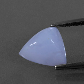3,38 ctw natürlicher blauer Chalcedon, Transparent, Transparent / Lichtdurchlässig