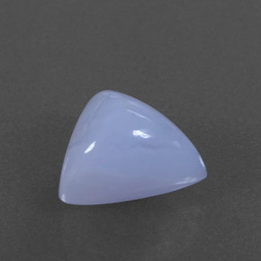 3,38 ctw natürlicher blauer Chalcedon, Transparent, Transparent / Lichtdurchlässig