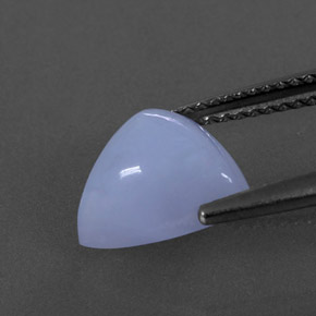 3,38 ctw natürlicher blauer Chalcedon, Transparent, Transparent / Lichtdurchlässig