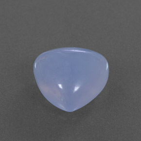4,18 ctw natürlicher blauer Chalcedon, Transparent, Transparent / Lichtdurchlässig