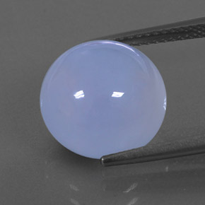 8,32 ctw natürlicher blauer Chalcedon, Transparent, Transparent / Lichtdurchlässig