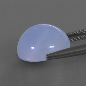 8,32 ctw natürlicher blauer Chalcedon, Transparent, Transparent / Lichtdurchlässig