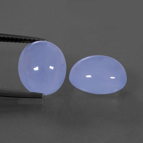  ct natürliche blauer Chalcedon-Edelsteine, Transparent, Transparent / Lichtdurchlässig