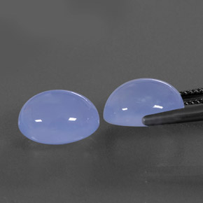  ct natürliche blauer Chalcedon-Edelsteine, Transparent, Transparent / Lichtdurchlässig