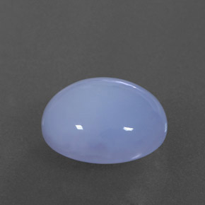 4,96 ctw natürlicher blauer Chalcedon, Oval Schliff, Lichtdurchlässig
