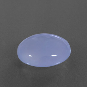 4,21 ctw natürlicher blauer Chalcedon, Transparent, Transparent / Lichtdurchlässig