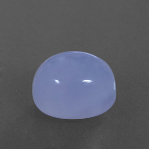 5,20 ctw natürlicher blauer Chalcedon, Transparent, Transparent / Lichtdurchlässig