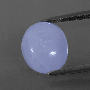 4,14 ctw natürlicher blauer Chalcedon, Transparent, Transparent / Lichtdurchlässig