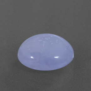 4,14 ctw natürlicher blauer Chalcedon, Transparent, Transparent / Lichtdurchlässig