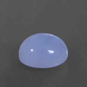 4,38 ctw natürlicher blauer Chalcedon, Transparent, Transparent / Lichtdurchlässig