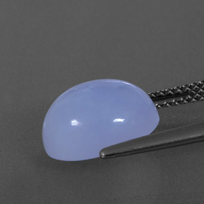 4,38 ctw natürlicher blauer Chalcedon, Transparent, Transparent / Lichtdurchlässig