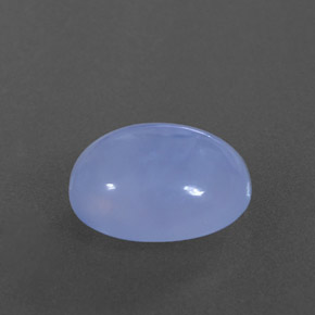 3,66 ctw natürlicher blauer Chalcedon, Transparent, Transparent / Lichtdurchlässig